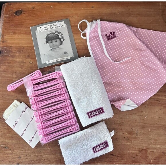 Pleasant Company Hair Care Curling Kit American Girl Dolls Spa Package - Picture 1 of 5